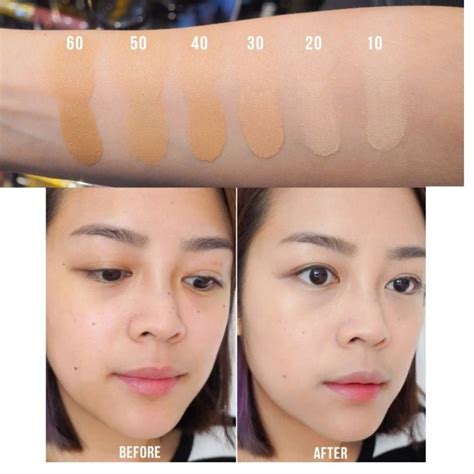 ysl cushion before and after|ysl foundation shade guide.